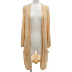 デイジーリンフォクシー DAISY LIN For FOXEY ロングカーディガン カシミヤ シルク混 オレンジ ピンク /BS ■GY19