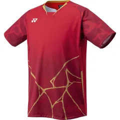 YONEX ヨネックス メンズゲームシャツ(フィットスタイル) テニス ゲームシャツメンズ (10730-021)、ワイン
