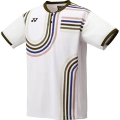 YONEX ヨネックス メンズゲームシャツ バドミントン ゲームシャツメンズ (10639-206)、ナチュラル