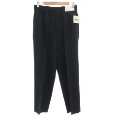 ユニクロ UNIQLO シー C タグ付き 25SS 感動タックパンツ スラックス イージー S センタープレス 紺 ネイビー 321-475602 /GV