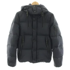 ナノユニバース nano universe 西川ダウン ナイロンG2ジャケット ダウンジャケット アウター フード S 黒 ブラック 668-9214001 /YT