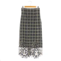 スナイデル SNIDEL 23AW バイカラーIラインレーススカート タイトスカート ロング 0 ネイビー /DF ■OS