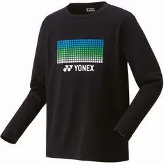 YONEX ヨネックス UNI ロングスリーブTシャツ(フィットスタイル) テニス 長袖Ｔシャツ (16817-007)、ブラック