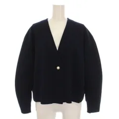 マリリンムーン Marilyn Moon 23AW パデットコクーンニットジャケット カーディガン 紺 4234-139 /YMのサムネイル