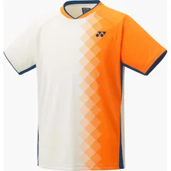 YONEX ヨネックス MEN ゲームシャツ(フィットスタイル) テニス ゲームシャツメンズ (10738-206)、ナチュラル