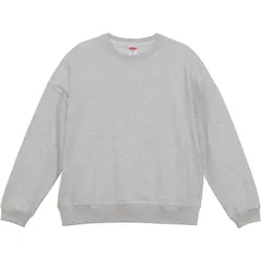 UnitedAthle ユナイテッドアスレ 10.0オンス ビッグシルエット クルーネック スウェット(裏パイル) カジュアル スウェットトレーナー (520501a-5)、アッシュ