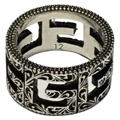 GUCCI(グッチ) リング 12 アラベスク スクエアG シルバー サイズ：12