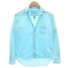 フランク&アイリーン Frank&Eileen シャツ スキッパー 開襟 長袖 XXS 水色 ライトブルー /NU