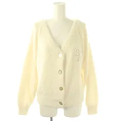 スナイデル SNIDEL ホーム HOME 24AW シャギーニットカーディガン 長袖 F ホワイト /HK ■OS ■SH