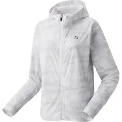 YONEX ヨネックス ウィメンズニットウォームアップパーカー テニス トレーニングシャツウィメン・ 57089-011、(011)ホワイト