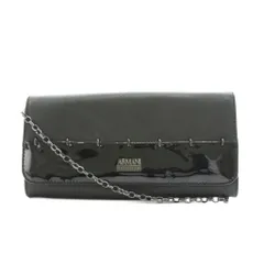 アルマーニ コレツィオーニ ARMANI COLLEZIONI ショルダーバッグ チェーン ロゴ 切替 黒 ブラック /AN26のサムネイル