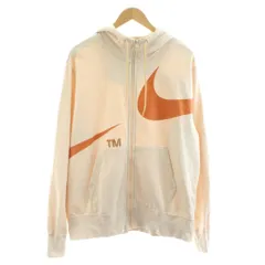 ナイキ NIKE ビッグスウッシュフルジップフーディ ジップアップ パーカー 長袖 スウェット地 XL ベージュ /KU