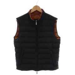 ヒューゴボス HUGO BOSS ダウンベスト ジップアップ 44 黒 ブラック ブラウン /YMのサムネイル