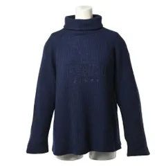 FENDI ロゴ刺繍 タートルネック ニット