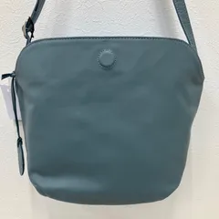 7998　zucchero　ズッケロ　タグ付き　ショルダーバッグ　レディース　ブルー　青　くすみブルー　ミネラルブルー　カウレザー　牛革　レザー　シンプル　無地　きれいめ　カジュアル