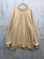 eimy istoire エイミーイストワール フロントロゴミニワンピース 長袖 スウェット トレーナー sizeF/ベージュ ■◇レディース