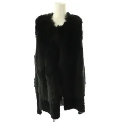 新品　22万　KARL DONOGHUE ブラックリバーシブルジレ　ム-トン　羊 新品 22万 KARL DONOGHUE ブラックリバーシブルジレ ム-トン 羊