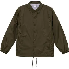 UnitedAthle ユナイテッドアスレ ナイロン コーチ ジャケット(裏地付) カジュアル ウインドジャケット (705901xx-45)、シールブラウン