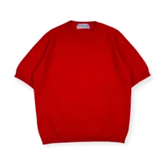 カシミヤ100% スコットランド製 Ballantyne バランタイン 半袖 ニット セーター 97cm-38