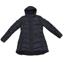 ZK11 【美品】　プーマ　PUMA ダウンコート　黒　ブラック　Aライン　スポーツ　カジュアル　No.838685 　レディース　サイズM