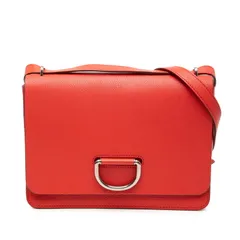 バーバリー 斜め掛け ショルダーバッグ レッド レザー レディース BURBERRY【1-0246858】
