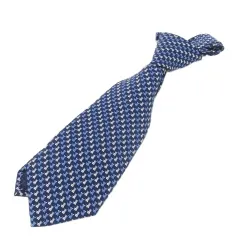 サルヴァトーレフェラガモ Salvatore Ferragamo ネクタイ レギュラー シルク 絹 アニマル ストライプ 犬 ドッグ 紺 ネイビー /CK9 ■GY99