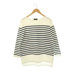 ルミノア Leminor ボーダー バスクシャツ Tシャツ カットソー 長袖 コットン 1 白 紺 /NR ■OS