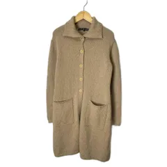 ラルフローレン RALPH LAUREN ウール ニットコート カーディガン ロング M ベージュ ■FY