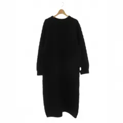 ジェラートピケ gelato pique 23AW JOEL ROBUCHON スフレアランワンピース F ブラック /DO ■OS