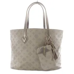 ラシット RUSSET トートバッグ ハンドバッグ モノグラム 総柄 ナイロン ポーチ付き グレー /YO22