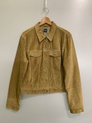 OLD GAP オールドギャップ 本革 スエード レザージャケット キャメル S