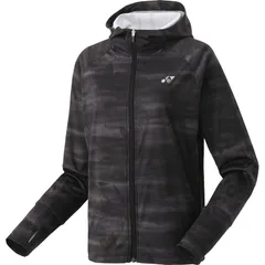 YONEX ヨネックス ウィメンズニットウォームアップパーカー テニス トレーニングシャツウィメン・ 57089-007、(007)ブラック