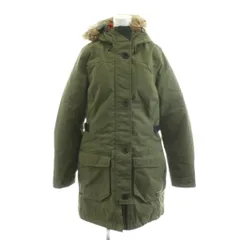 エルエルビーン L.L.BEAN ダウンコート ロング丈 ファー フード アウター S カーキ /AN72