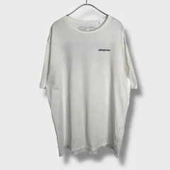 ☆patagonia☆パタゴニア☆P-6ミッションオーガニックTシャツ☆両面プリント☆バックプリント☆半袖☆ホワイト☆L☆A26M