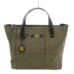 ローレンラルフローレン LAUREN RALPH LAUREN トートバッグ ショルダー 2WAY ベージュ ブラウン ハウンドトゥース 千鳥格子 /UO