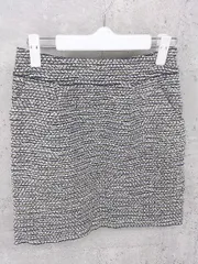 ◇ Jewel Changes ジュエルチェンジズ UNITED ARROWS ミニ タイト スカート 36 ブラック ホワイト ベージュ *  【1002799794947】