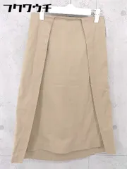 ◇ House_Commune ハウスコミューン スリット 膝下丈 台形 スカート サイズ36 ブラウン レディース  【1104160005826】