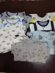 336 60〜70cm つなぎ　ロンパース　7枚まとめ売り