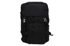 極美品 PRADA プラダ Re-Nylon リナイロン バックパック リュック 2VZ135 ブラック シルバー金具 中古 4b010055