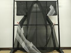 紗 たたき染 付け下げ 夏物 透け感 居敷当て付き 正絹 躾糸付き G059 