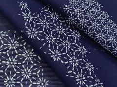 D800 訪問着　刺し子　刺繍　紬地　麻の葉　七宝　正絹　着物　単衣 D800 訪問着 刺し子 刺繍 紬地 麻の葉 七宝 正絹 着物 単衣 - メルカリ