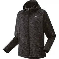 YONEX ヨネックス WOMEN ニットウォームアップパーカー テニス トレーニングシャツウィメン・ (58114-007)、ブラック