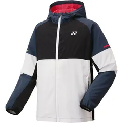 YONEX ヨネックス ユニ裏地付ウォームアップパーカー テニス ＷＵＰニットジャケット (52016-011)、ホワイト