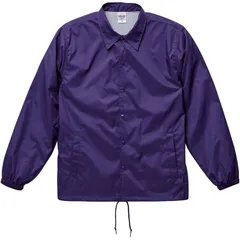 UnitedAthle ユナイテッドアスレ ナイロン コーチ ジャケット(裏地付) カジュアル ウインドジャケット (705901xx-62)、パープル