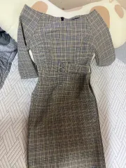 ザラ チェック柄ワンピースS