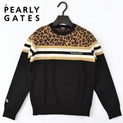 1 パーリーゲイツ シャギーサーマル レオパード ニット セーター 011 1 パーリーゲイツ シャギーサーマル レオパード ニット セーター 011