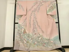 平和屋着物●訪問着　作家物　絞り　辻が花　暈し染め　金彩　正絹　逸品　AABF0465fy