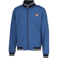 FILA フィラ トラックジャケット テニス トレーニングシャツメンズ (em0272-12b)、インディゴブルー