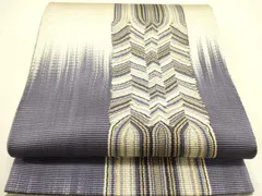 平和屋着物●ひなや工房　くむ・あむ・おる　伊豆蔵明彦　唐組　太鼓柄袋帯　変わり間道　金糸　正絹　逸品　DABB7234op