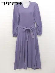 ◇ KBF アーバンリサーチ ウエストマーク 長袖 ロング マキシ ワンピース サイズOne パープル レディース  【1107080000513】